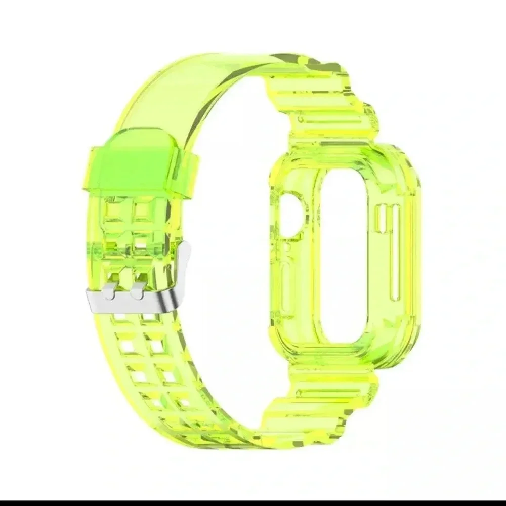 🔥 4 for $20 DEAL 🔥Apple Watch cryst Clear green soft silicone | 38/40mm